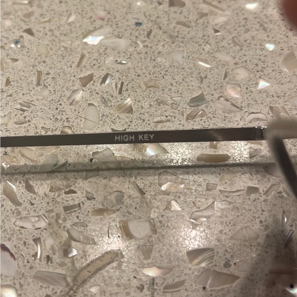 Quay/Desi Silver and Blue Aviator Sunglasses - Picture 4 of 5